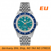 EU San Martin New Original Design Bidirectional Bezel Fly Adjustable Clasp NH34 GMT Watch SN0116-G EU San Martin New Original Design Bidirectional Bezel Fly Adjustable Clasp NH34 GMT Watch SN0116-G