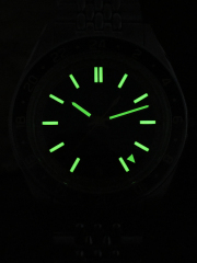 San Martin New Vintage Distressed Aluminum Bezel NH34 GMT Automatic Mechanical Retro Men's Watch N0116-G V6 GMT San Martin Limited Edition 39.5mm Full Luminous NH34 GMT Original Design Watches SN0116-G3 san martin watches,NH34 movement watch,San Martin SN0109-G-GMT,dive watches