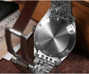San Martin New Vintage Distressed Aluminum Bezel NH34 GMT Automatic Mechanical Retro Men's Watch N0116-G V6 GMT San Martin Limited Edition 39.5mm Full Luminous NH34 GMT Original Design Watches SN0116-G3 san martin watches,NH34 movement watch,San Martin SN0109-G-GMT,dive watches