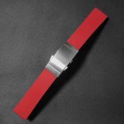 San Martin Watch Bands Rubber Straps 20mm 22mm With Folding Clasp