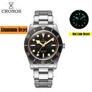 *Weekly Deal* Cronos 37mm BB54 Vintage Matt/ Aluminum Bezel Sapphire Luminous Dive Mechanical Watches for Men Cronos 37mm BB54 Vintage Matt/ Aluminum Bezel Sapphire Luminous Dive Mechanical Watches for Men