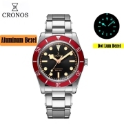 *Weekly Deal* Cronos 37mm BB54 Vintage Matt/ Aluminum Bezel Sapphire Luminous Dive Mechanical Watches for Men Cronos 37mm BB54 Vintage Matt/ Aluminum Bezel Sapphire Luminous Dive Mechanical Watches for Men