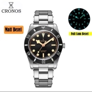 *Weekly Deal* Cronos 37mm BB54 Vintage Matt/ Aluminum Bezel Sapphire Luminous Dive Mechanical Watches for Men Cronos 37mm BB54 Vintage Matt/ Aluminum Bezel Sapphire Luminous Dive Mechanical Watches for Men