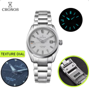 Cronos Men Watch 39mm Automatic Wristwatches Sapphire 10 ATM L6037M Cronos Men Watch 39mm Automatic Wristwatches Female End Links Sapphire 10 ATM L6037M