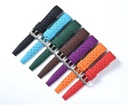 San Martin Watch Band FKM Strap 19mm 20mm 21mm Curved End Match SN0144 San Martin Watch Band FKM Strap 19mm 20mm 21mm Curved End Match SN0144