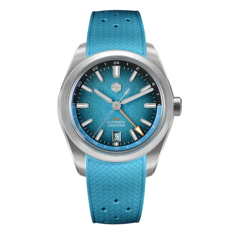San Martin New 39mm Enamel JianZhan GMT Miyota 9075 Luxury Gada