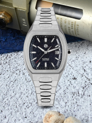 *Flash Sale* San Martin 39.5mm Tonneau Automatic Mechanical Sapphire Luminous Luxury Men Watch SN0145 San Martin 39.5mm Tonneau Automatic Mechanical Sapphire Luminous Luxury Men Watch SN0145 san martin watches,NH34 movement watch,San Martin SN0109-G-GMT,dive watches