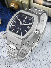 *Flash Sale* San Martin 39.5mm Tonneau Automatic Mechanical Sapphire Luminous Luxury Men Watch SN0145 San Martin 39.5mm Tonneau Automatic Mechanical Sapphire Luminous Luxury Men Watch SN0145 san martin watches,NH34 movement watch,San Martin SN0109-G-GMT,dive watches