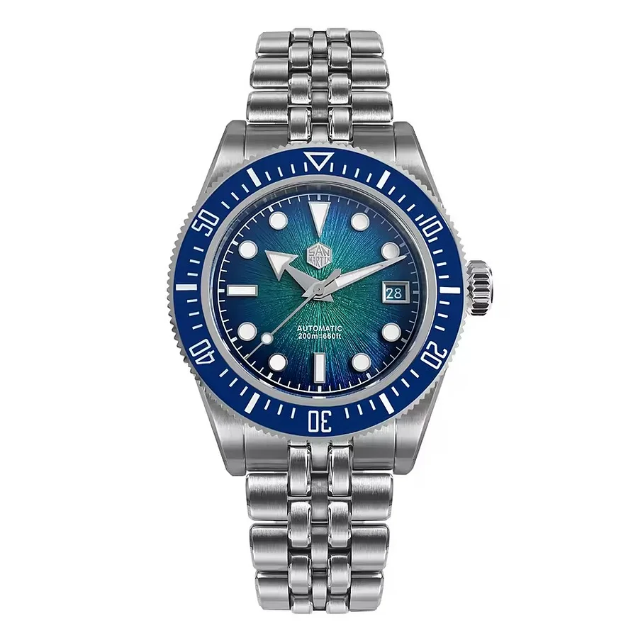 IXDAO stainless steel turtle diver wave dial NH35 movement watch