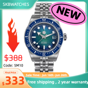 San Martin 40mm Original Design Men's Diver Watch Miyota 9015 Enamel Sunburst Dial Automatic Mechanical Watch SN0148 San Martin 40mm Original Design Men's Diver Watch Miyota 9015 Enamel Sunburst Dial Automatic Mechanical Watch SN0148