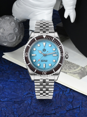 *Flash Sale* San Martin New 40mm Vintage Luxury Men Dive Watch Sapphire Bezel J-type Bracelet SN0133-G San Martin 39.5mm Men Pilot Dress Watch Chinese Style Original Design Carved Coin Bezel Automatic Mechanical Watches SN0033 san martin watches,dive watches