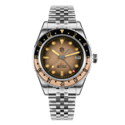 San Martin Retro NH34 GMT Sandwich Dial 40mm Bidirectional Sapphire Bezel Luxury Sports Watch SN0134-G GMT San Martin Limited Edition 39.5mm Full Luminous NH34 GMT Original Design Watches SN0116-G3 san martin watches,NH34 movement watch,San Martin SN0109-G-GMT,dive watches