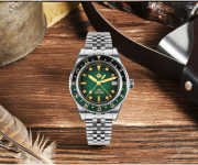 San Martin Retro NH34 GMT Sandwich Dial 40mm Bidirectional Sapphire Bezel Luxury Sports Watch SN0134-G GMT San Martin Limited Edition 39.5mm Full Luminous NH34 GMT Original Design Watches SN0116-G3 san martin watches,NH34 movement watch,San Martin SN0109-G-GMT,dive watches