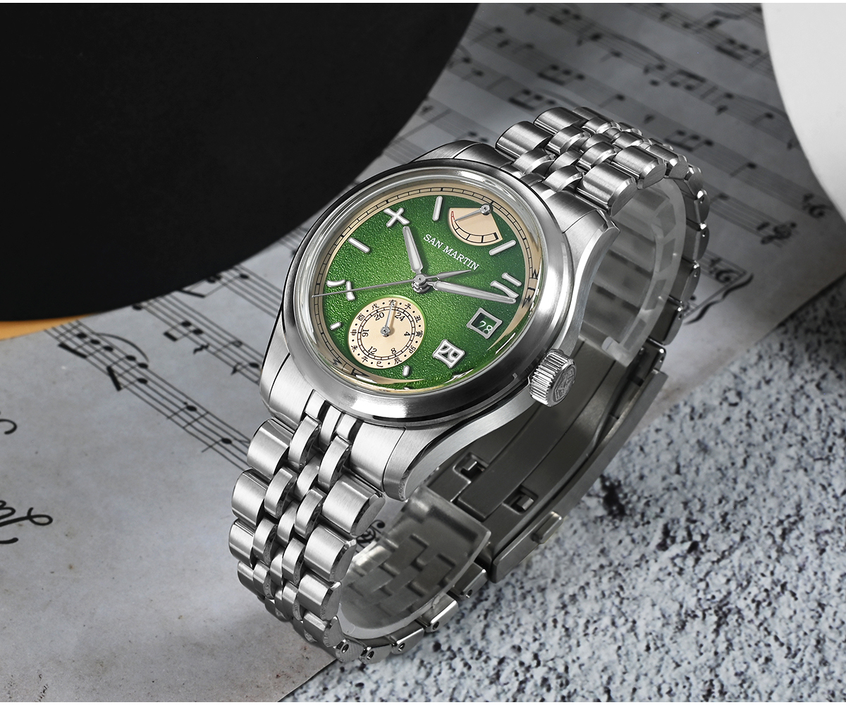 San Martin 39.5mm Men Pilot Dress Watch Chinese Style Original