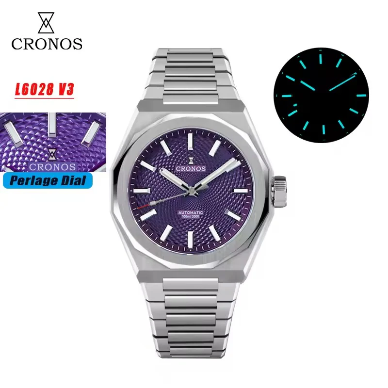 Cronos 2025 Rhombus / Perlage Dial Limited 39mm See-through