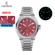Cronos 2025 Rhombus / Perlage Dial Limited 39mm See-through Caseback L6028 V3 Cronos 2025 Rhombus / Perlage Dial Limited 39mm See-through Caseback L6028 V3