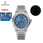 Cronos 2025 Rhombus / Perlage Dial Limited 39mm See-through Caseback L6028 V3 Cronos 2025 Rhombus / Perlage Dial Limited 39mm See-through Caseback L6028 V3