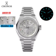 Cronos 2025 Rhombus / Perlage Dial Limited 39mm See-through Caseback L6028 V3 Cronos 2025 Rhombus / Perlage Dial Limited 39mm See-through Caseback L6028 V3