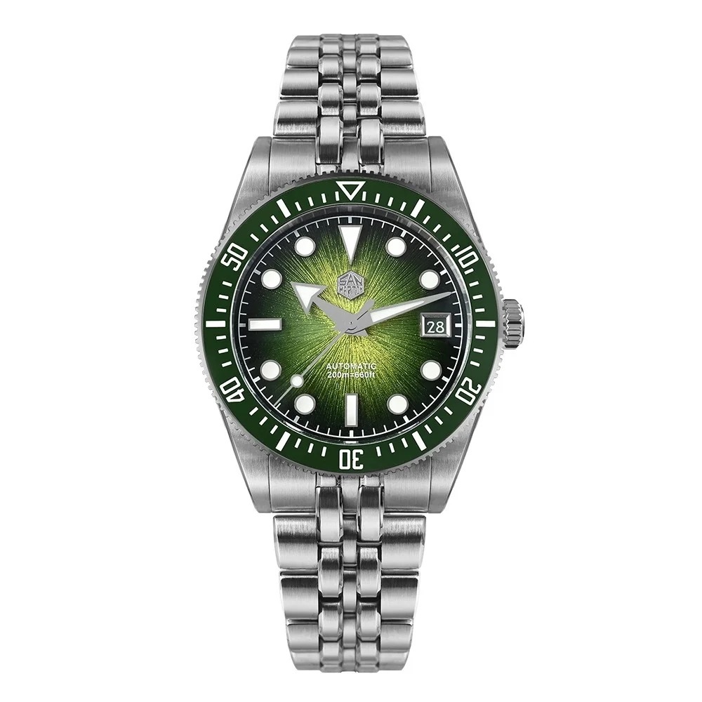 San Martin New 37.5mm Miyota 9015 Enamel Sunburst Jianzhan