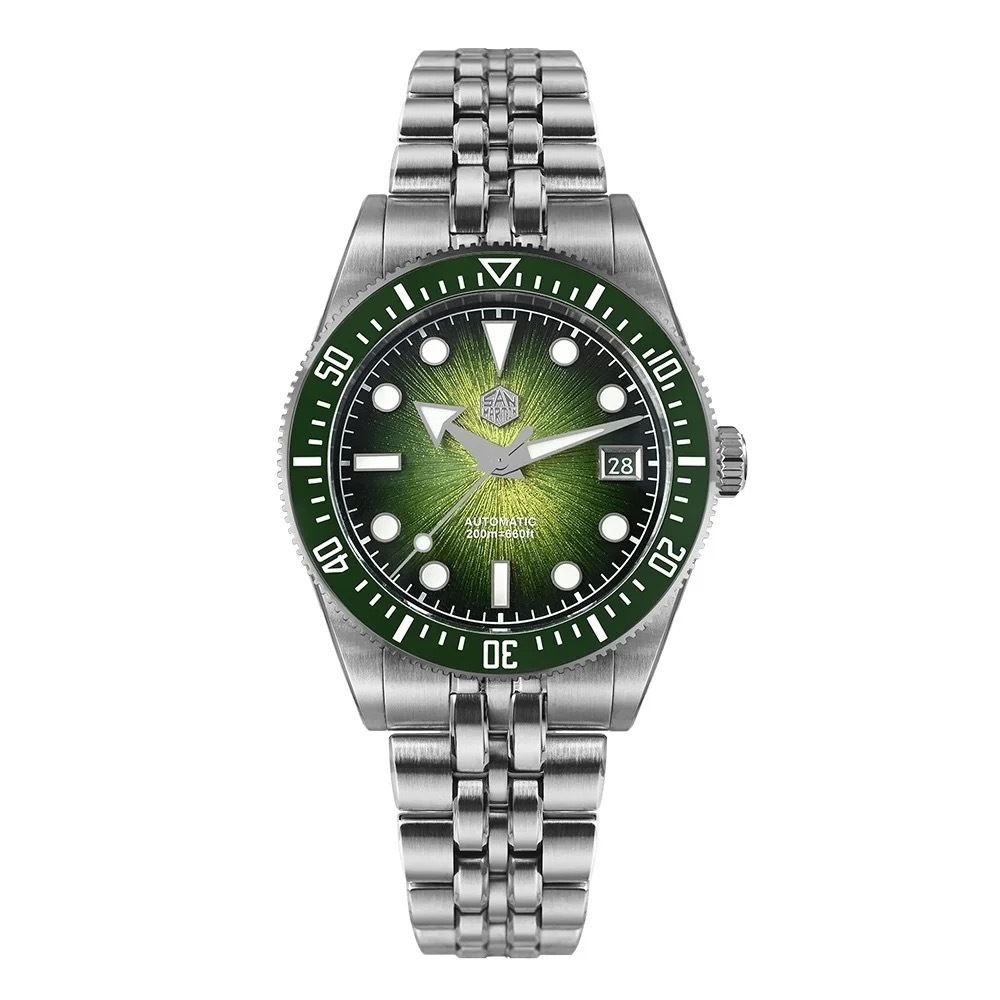 San Martin New 37.5mm Miyota 9015 Enamel Sunburst Jianzhan