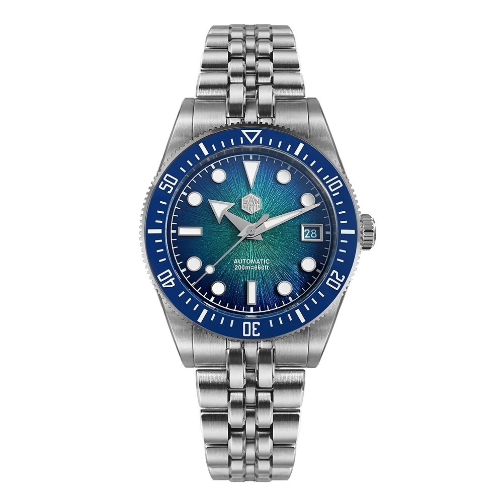 San Martin New 37.5mm Miyota 9015 Enamel Sunburst Jianzhan