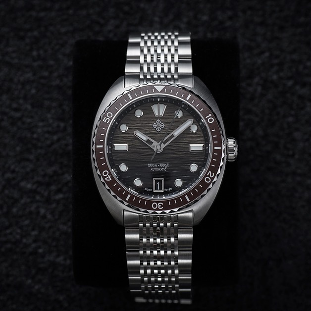 IXDAO stainless steel turtle diver wave dial NH35 movement watch