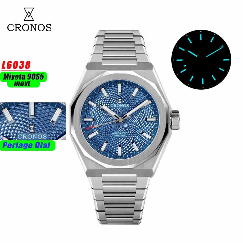 Cronos 2025 Rhombus / Perlage Dial Limited 39mm See-through
