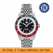 EU San Martin New 39.5mm NH34 GMT Men Watch Bidirectional Aluminum Bezel Luxury Automatic Mechanical Watch SN0116-G V4 GMT San Martin Limited Edition 39.5mm Full Luminous NH34 GMT Original Design Watches SN0116-G3 san martin watches,NH34 movement watch,San Martin SN0109-G-GMT,dive watches