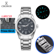 Cronos Men Watch 39mm Automatic Wristwatches Sapphire 10 ATM L6037M Cronos Men Watch 39mm Automatic Wristwatches Female End Links Sapphire 10 ATM L6037M
