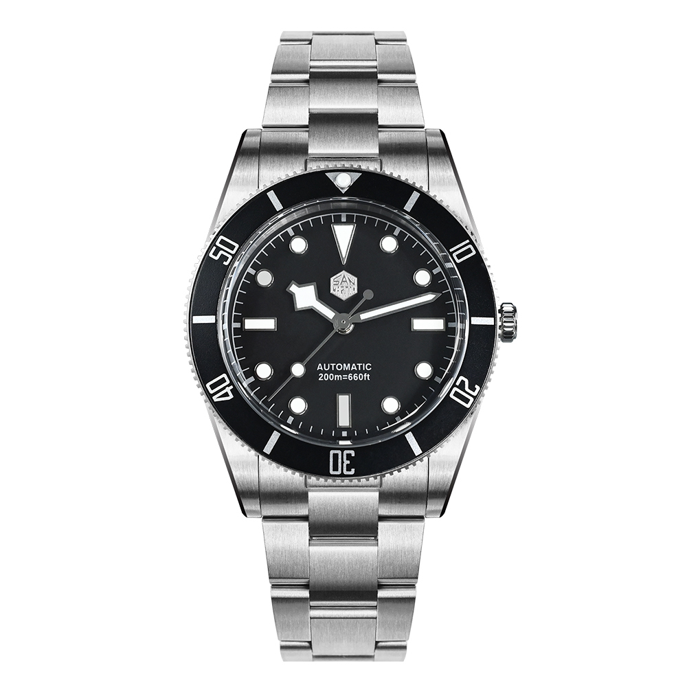 San Martin 37mm SN0138 Upgraded Diving Watch BB54 Retro 28800BPH