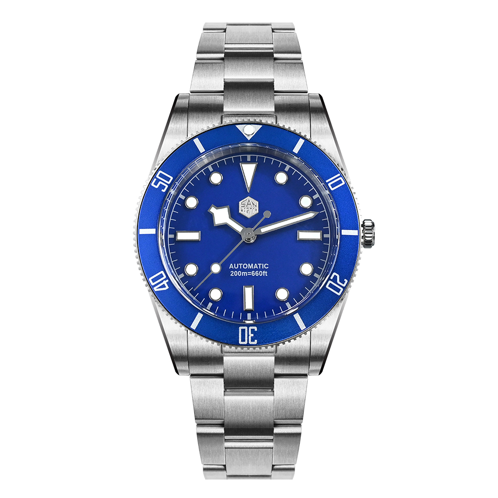 San Martin 37mm SN0138 Upgraded Diving Watch BB54 Retro 28800BPH