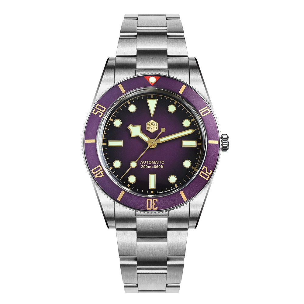 San Martin 37mm SN0138 Upgraded Diving Watch BB54 Retro 28800BPH