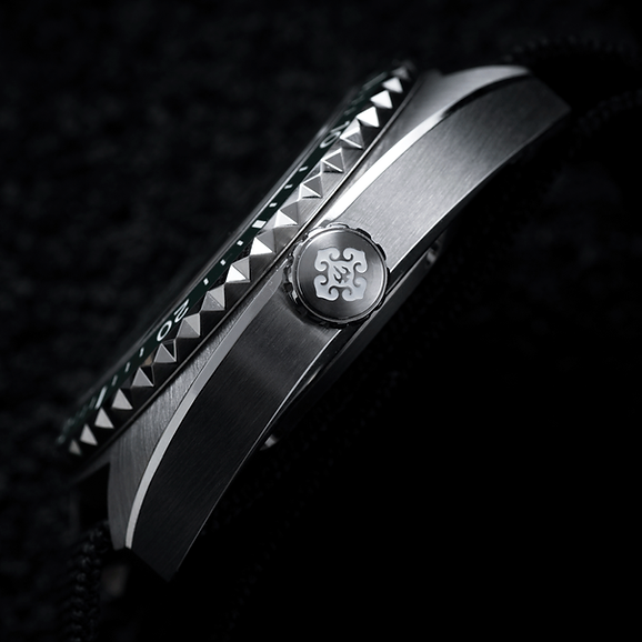 IXDAO stainless steel turtle diver aventurine/Enamel black dial