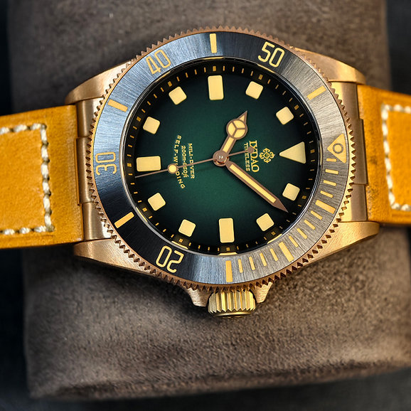 Ixdao 39mm Cusn Bronze Vintage Luminous SW200/ETA2824 Mechanical