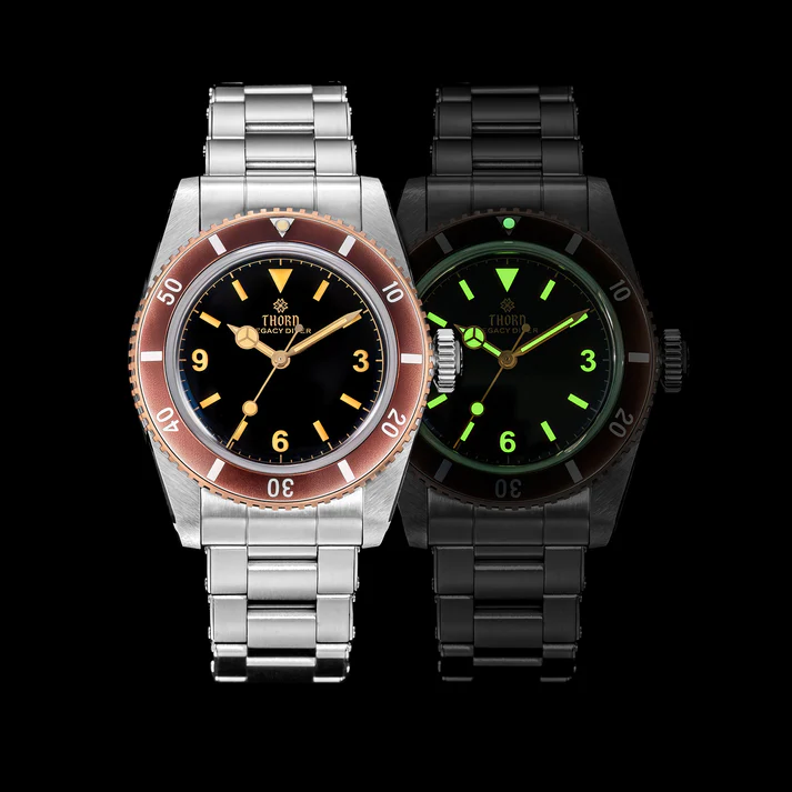 Thorn T028 37mm PT5000 Bronze Bezel Sapphire Men Wristwatch