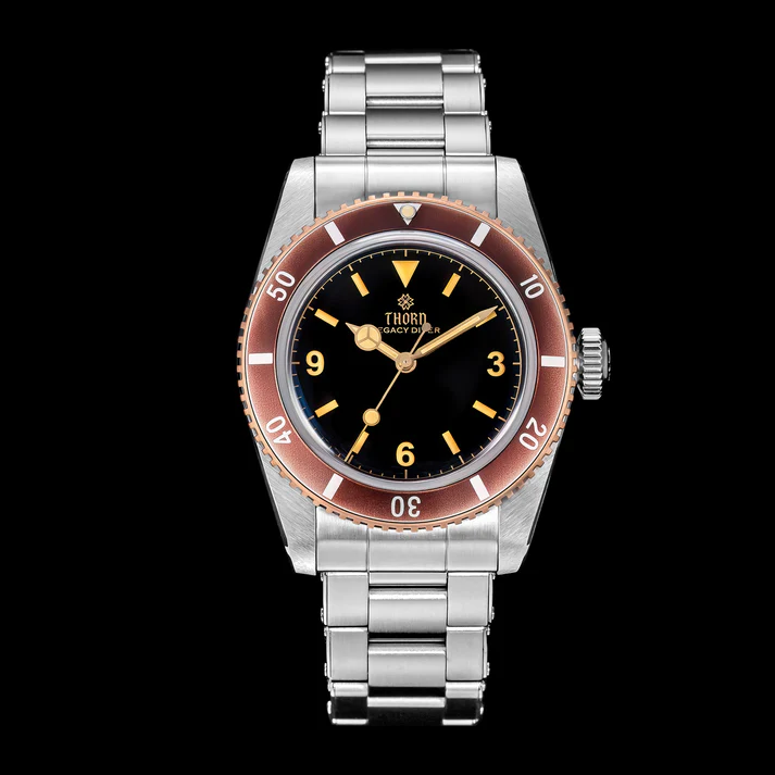 Thorn T028 37mm PT5000 Bronze Bezel Sapphire Men Wristwatch