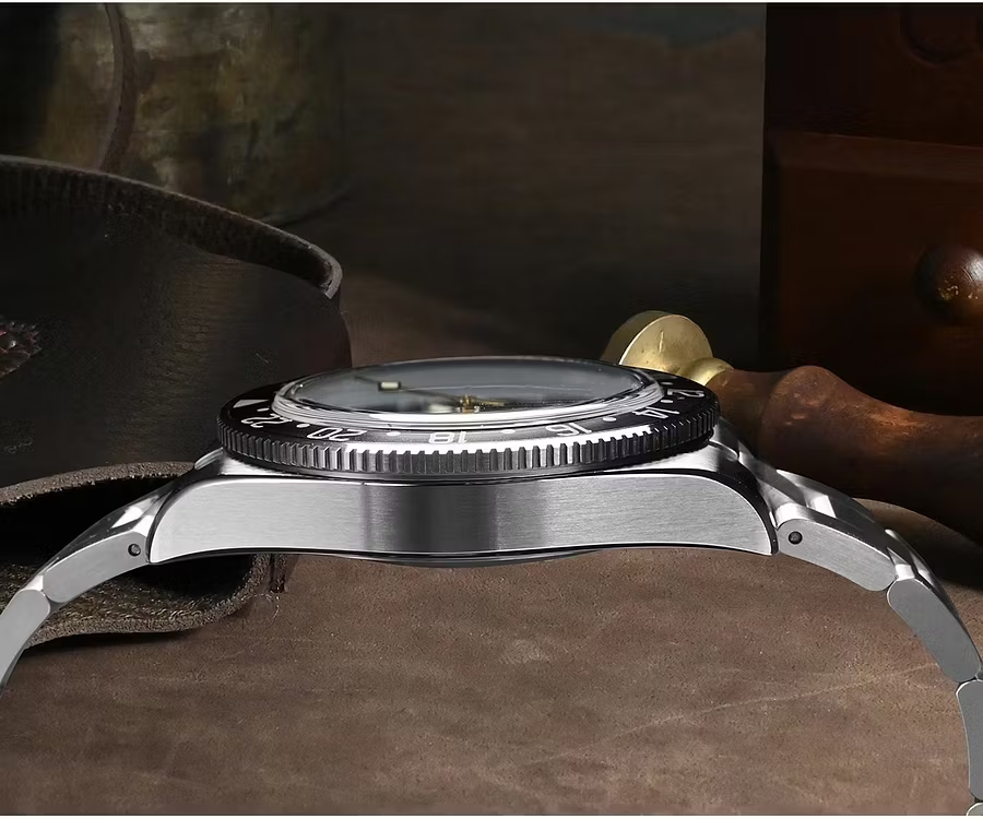 SAN MARTIN 39MM PEPSI NH34 MOVEMENT HEXAGONAL LOGO BB GMT BGW9