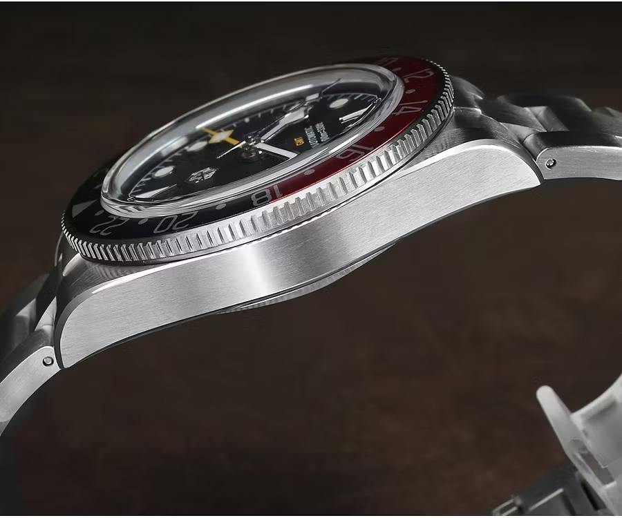 SAN MARTIN 39MM PEPSI NH34 MOVEMENT HEXAGONAL LOGO BB GMT BGW9