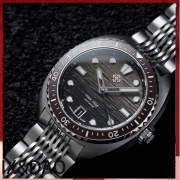 2026 IXDAO IPOSE Automatic Mechanical Men Watch Dragon Scale Pattern Diving 20Bar Stainless Steel BWG-9 Reloj Hombre JD-X07S