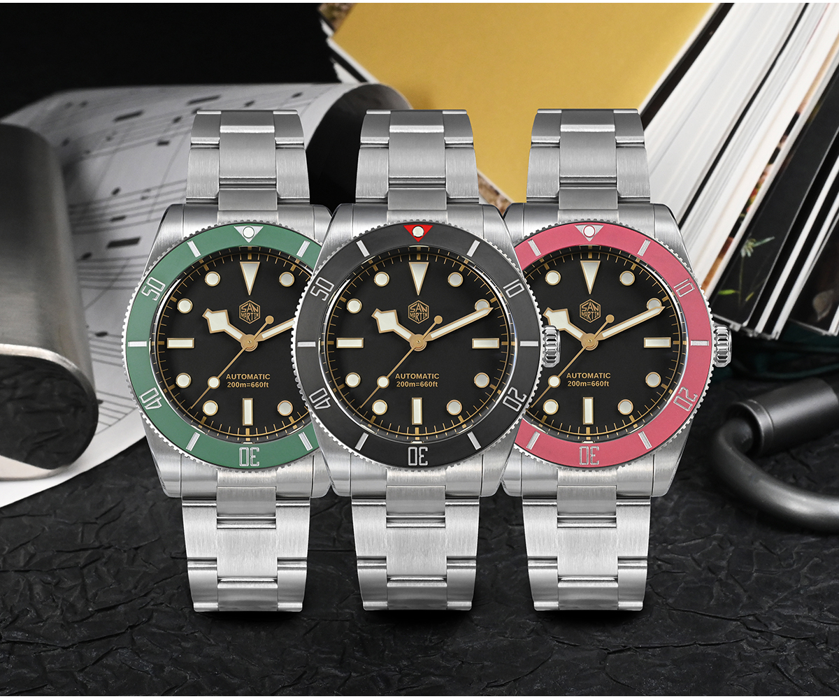 EU San Martin New Design Vintage 37mm BB54 Vintage Diver Watch SN0138GW