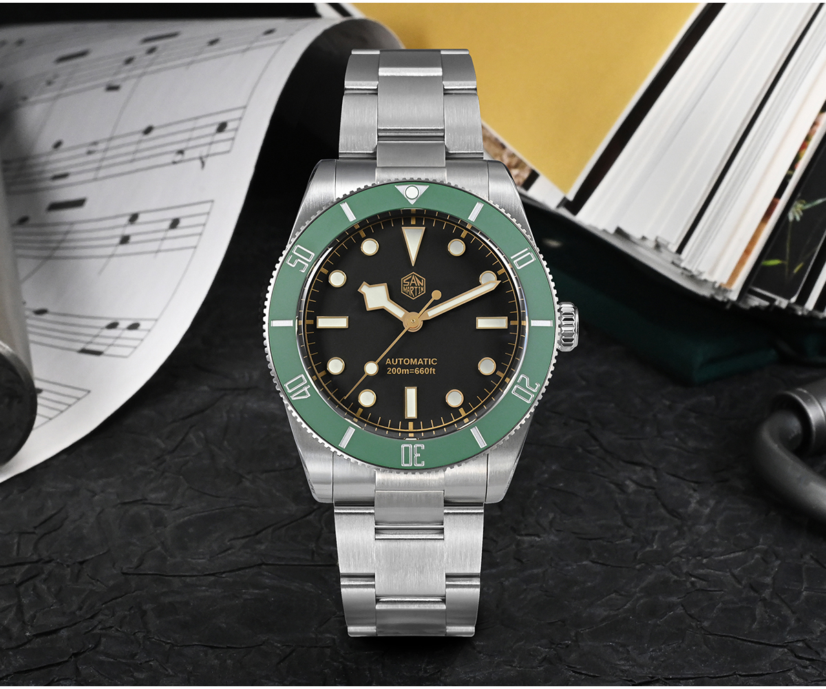 EU San Martin New Design Vintage 37mm BB54 Vintage Diver Watch SN0138GW