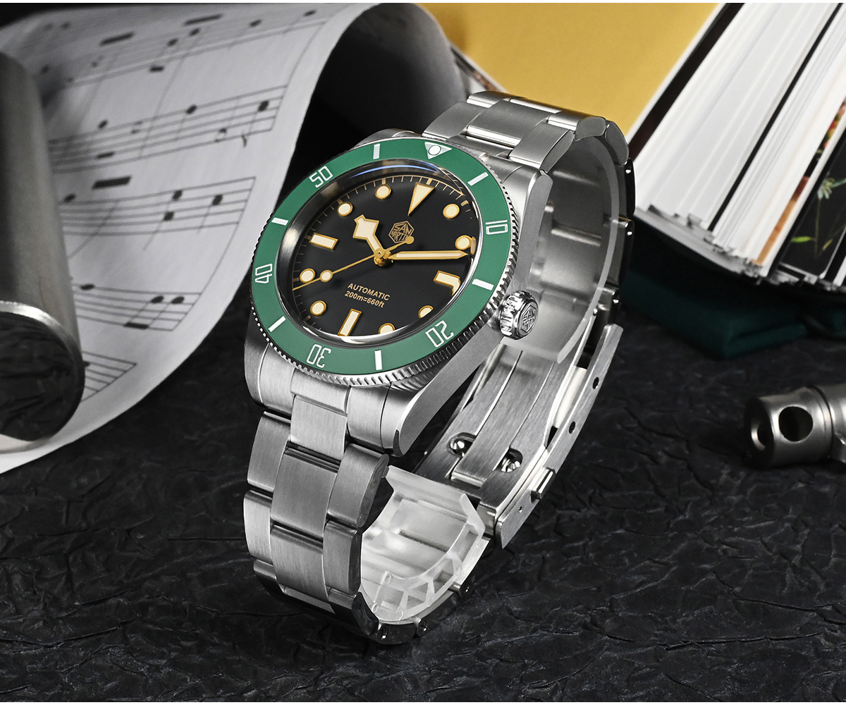 EU San Martin New Design Vintage 37mm BB54 Vintage Diver Watch SN0138GW