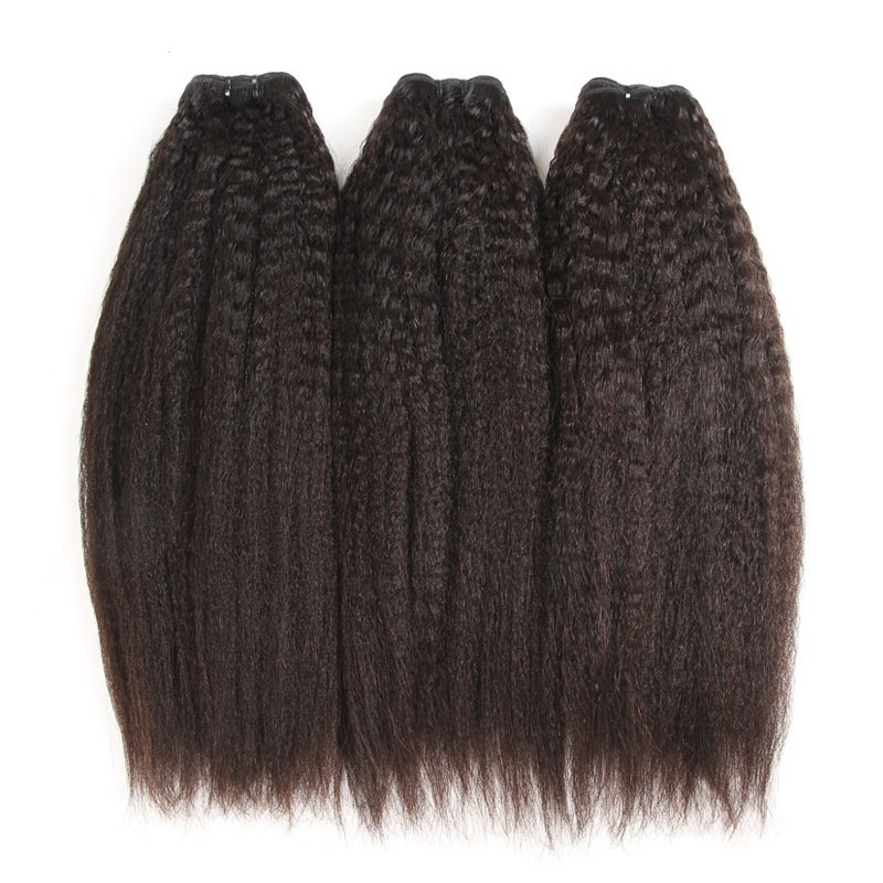 Kinky straight human hair extensions for sale online