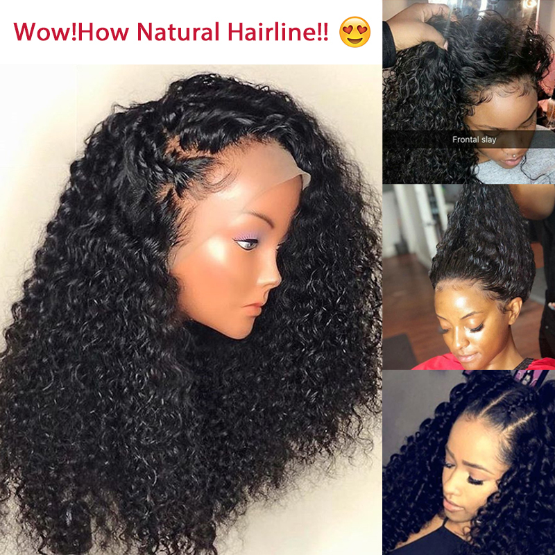 Deep Curly 360 Lace Front Human Hair Wigs 250 Density 13x6 Lace Frontal Wig  370 Fake Scalp Brazilian Short Bob Lace wig on sale