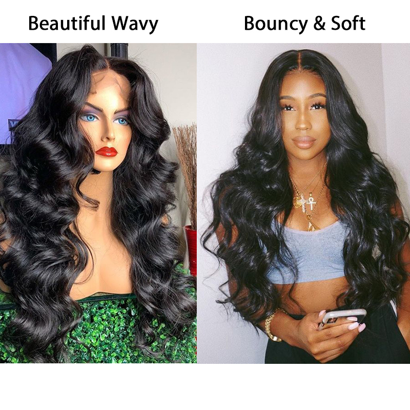 Full Lace Wig 1B 99J Body Wave Lace Front Human Hair Wigs With Baby Hair Black Ombre Burgundy Colorful Purple Red