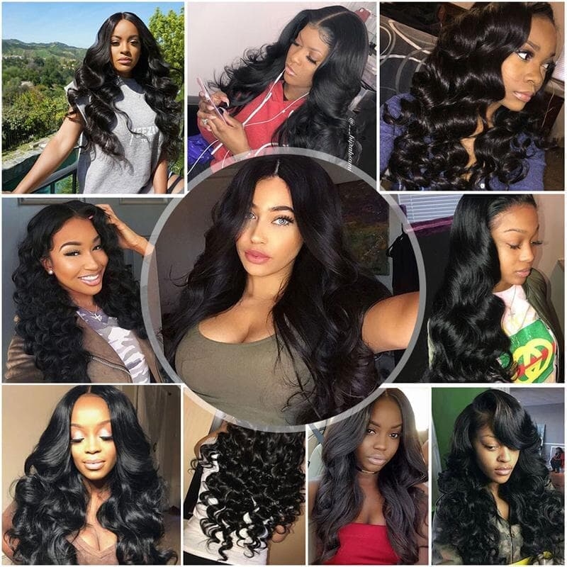 Indian water wave Human Hair 3 4 Bundles Deals 100 Indian Hair Weaves Double Weft Natural Remy Hair Extensions 8-30 inch