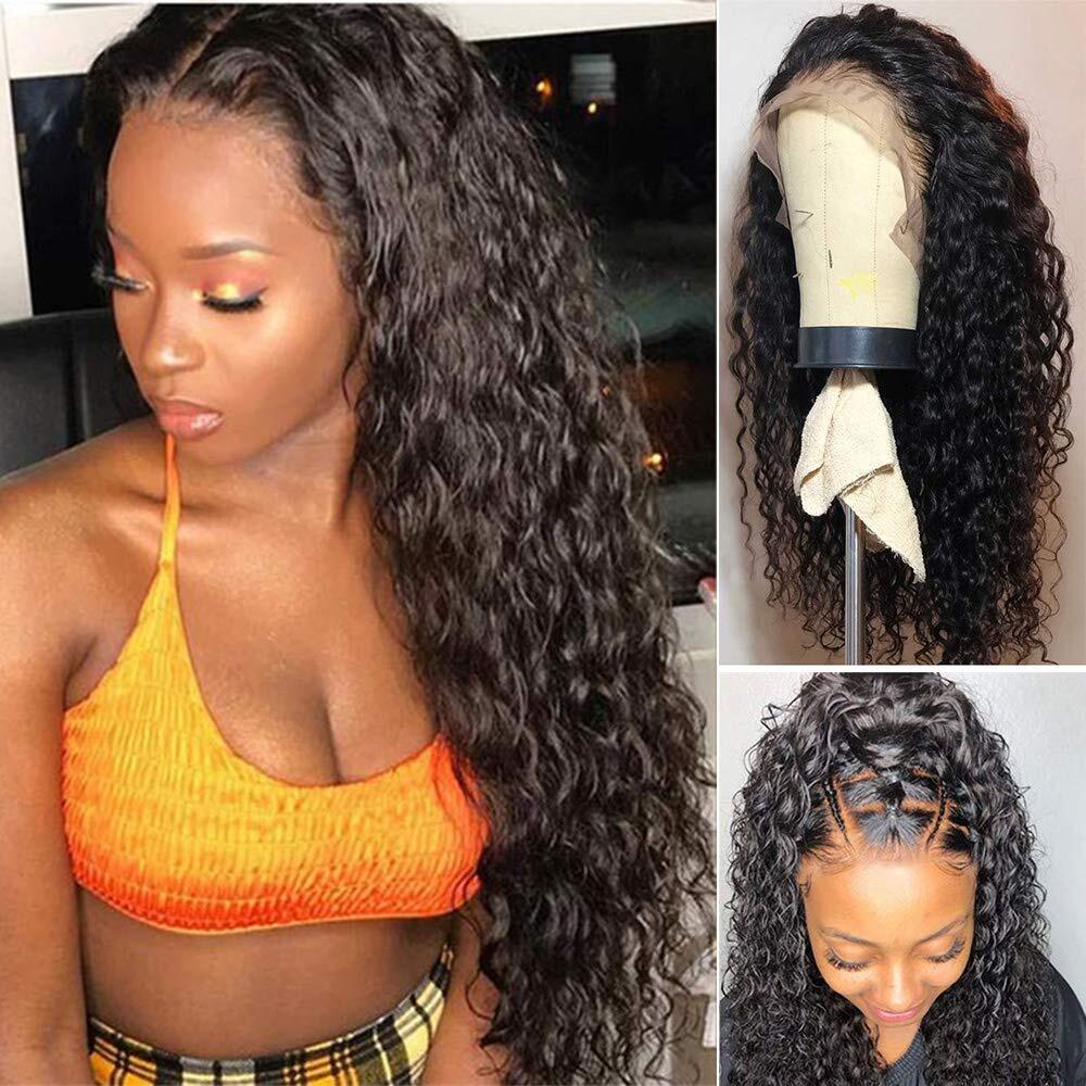 Water Wave Full Lace Human Hair Wigs with Baby Hair