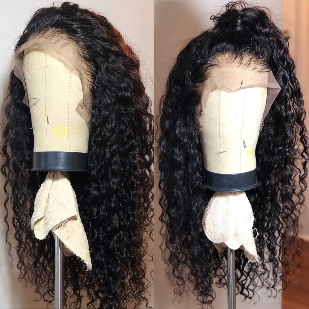 Water Wave Full Lace Human Hair Wigs with Baby Hair