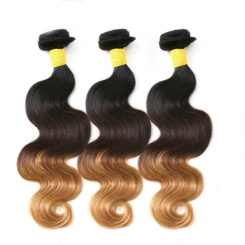 Body Wave Bundles With Frontal Brazilian Hair Weave Bundles With Frontal Human Hair 3 Bundles With Frontal Ombre