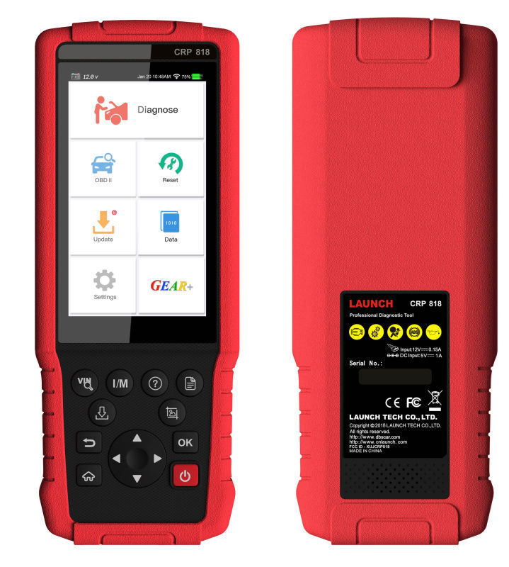 LAUNCH CRP818 OBD2 Scan Tool Customize for European cars Easydiag 4.0